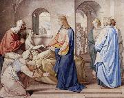 Friedrich overbeck Christ Resurrects the Daughter of Jairu USA oil painting artist